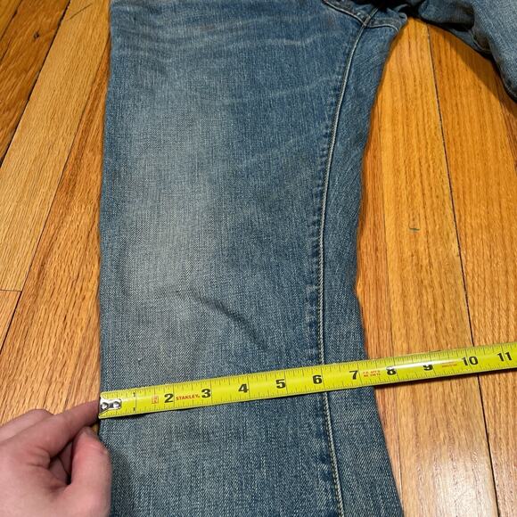 RRL Ralph Lauren Sanforized Denim Jeans Pants 28x30 Flared Leg Opening Double RL - Picture 8 of 12